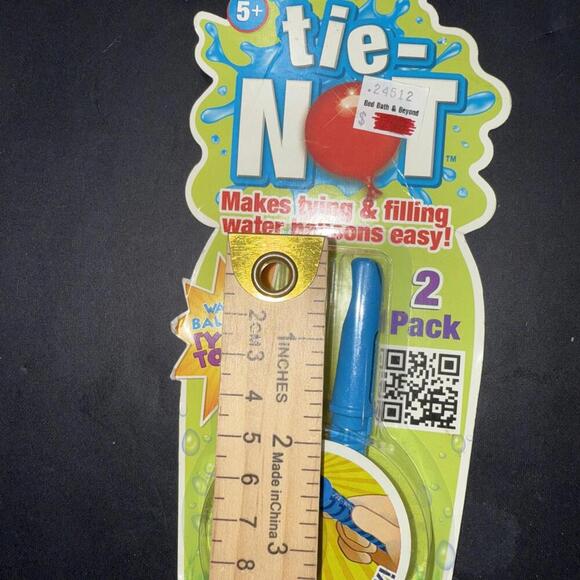 Tying Sticks 2 Pack Orange Blue Makes Water Balloons Easy By Tie-Not New - Picture 8 of 9